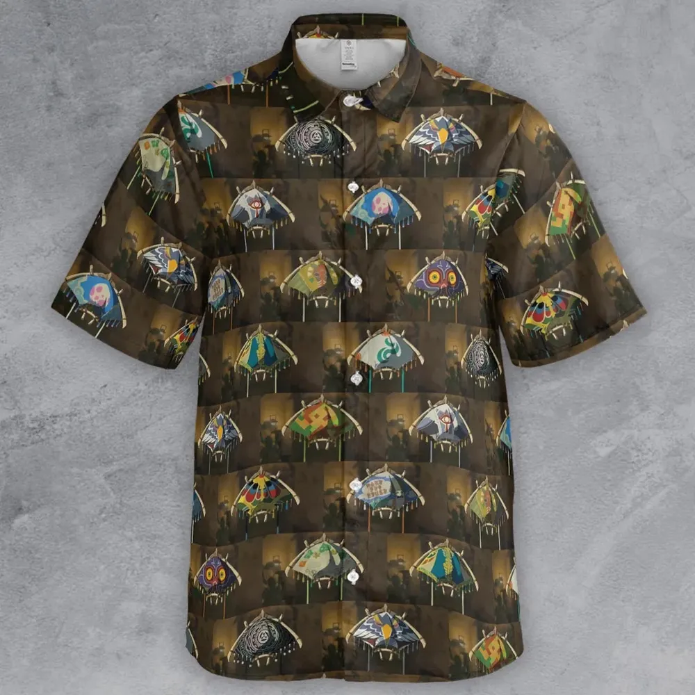 Zelda Paraglider Button Down Shirt - 2