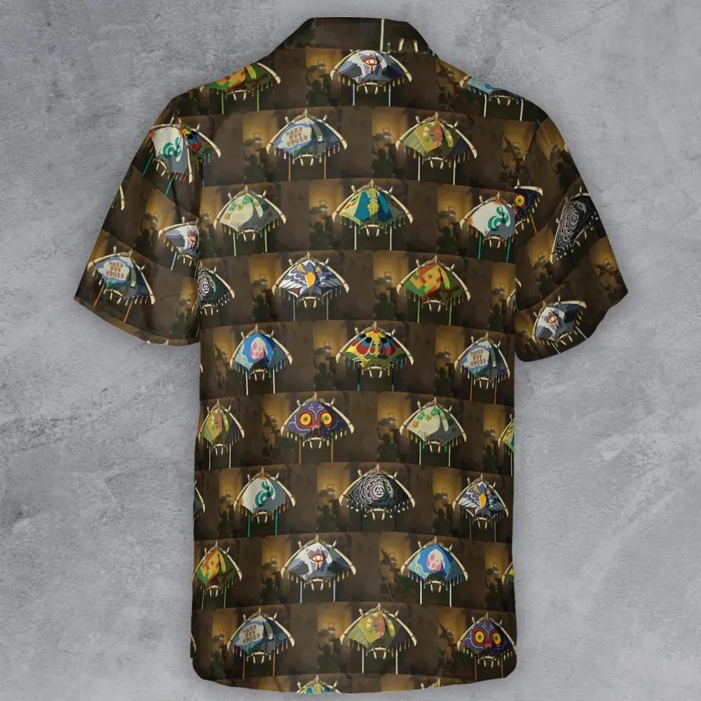 Zelda Paraglider Button Down Shirt - 3
