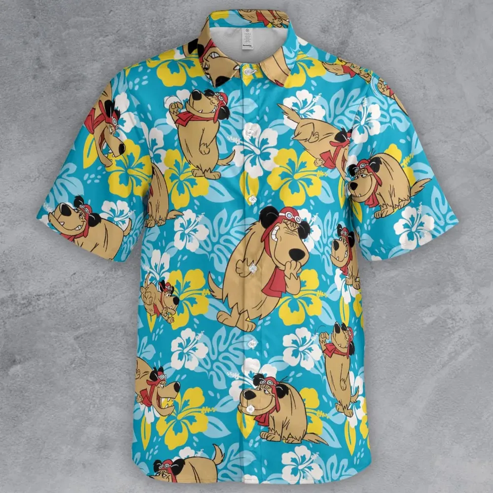 Bad Dog Muttley Wacky Races Button Down Shirt - 2