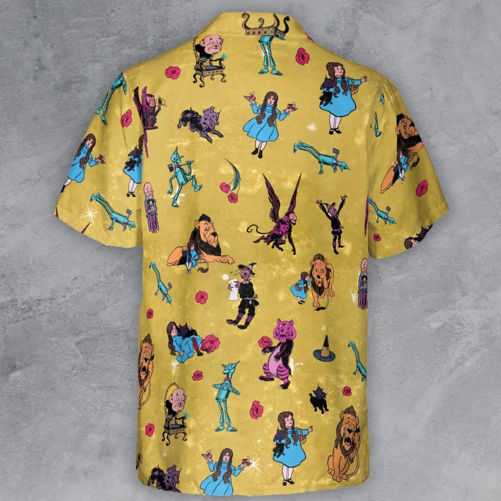 Friends in Emerald City Wizard of Oz Button Down Shirt - 3