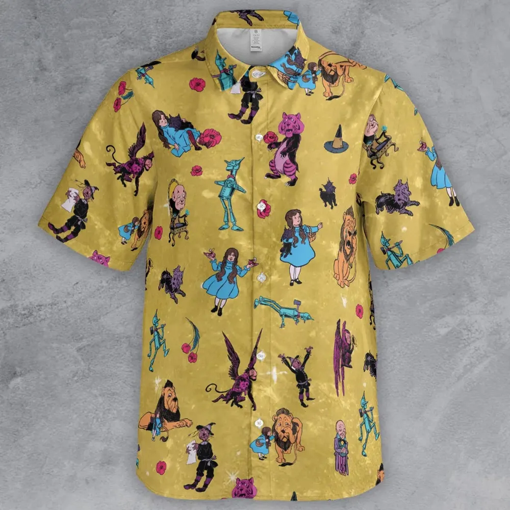Friends in Emerald City Wizard of Oz Button Down Shirt - 2