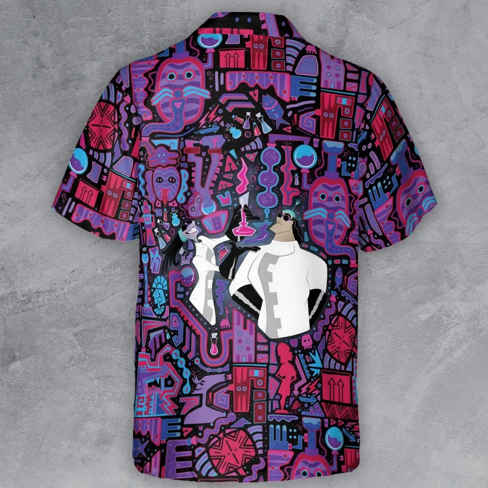 Mad Science Yzma The Emperor's New Groove Button Down Shirt - 3