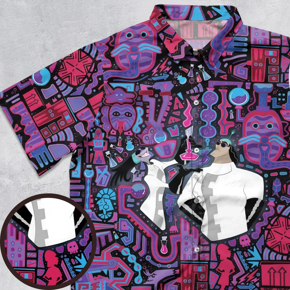 Mad Science Yzma The Emperor's New Groove Button Down Shirt - 1