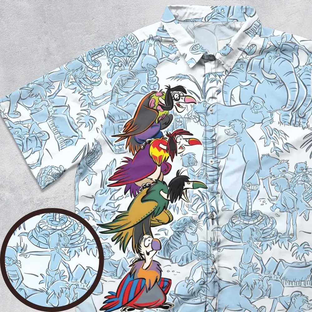 The Vultures The Jungle Book Button Down Shirt - 1
