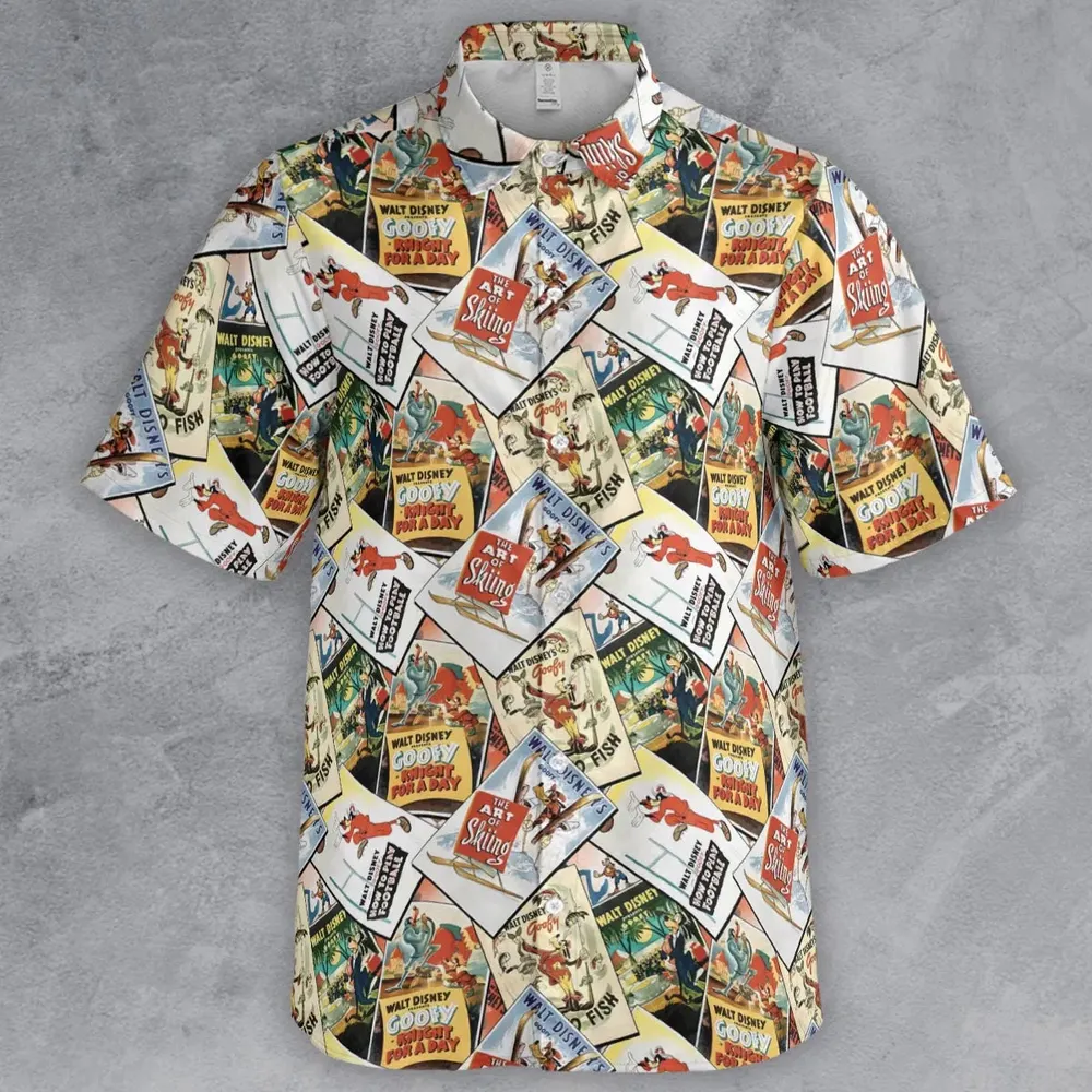 Goofy Vintage Posters Button Down Shirt - 2