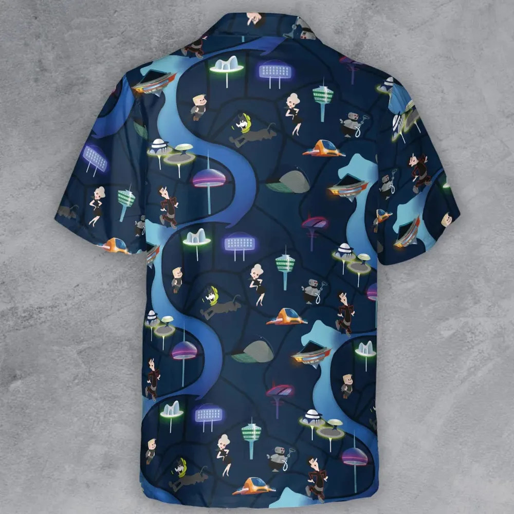 City of The Future The Jetsons Button Down Shirt - 3