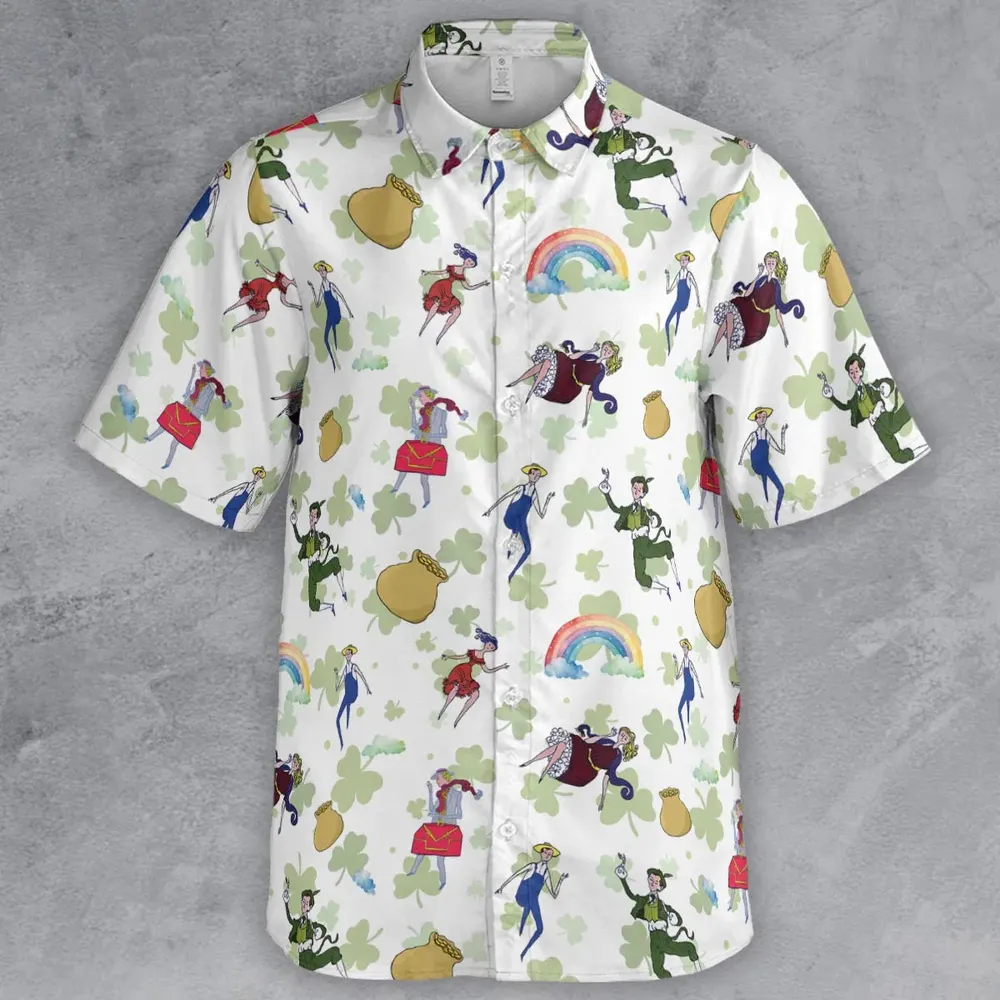 Irish Movie Finian’s Rainbow Characters Button Down Shirt - 2