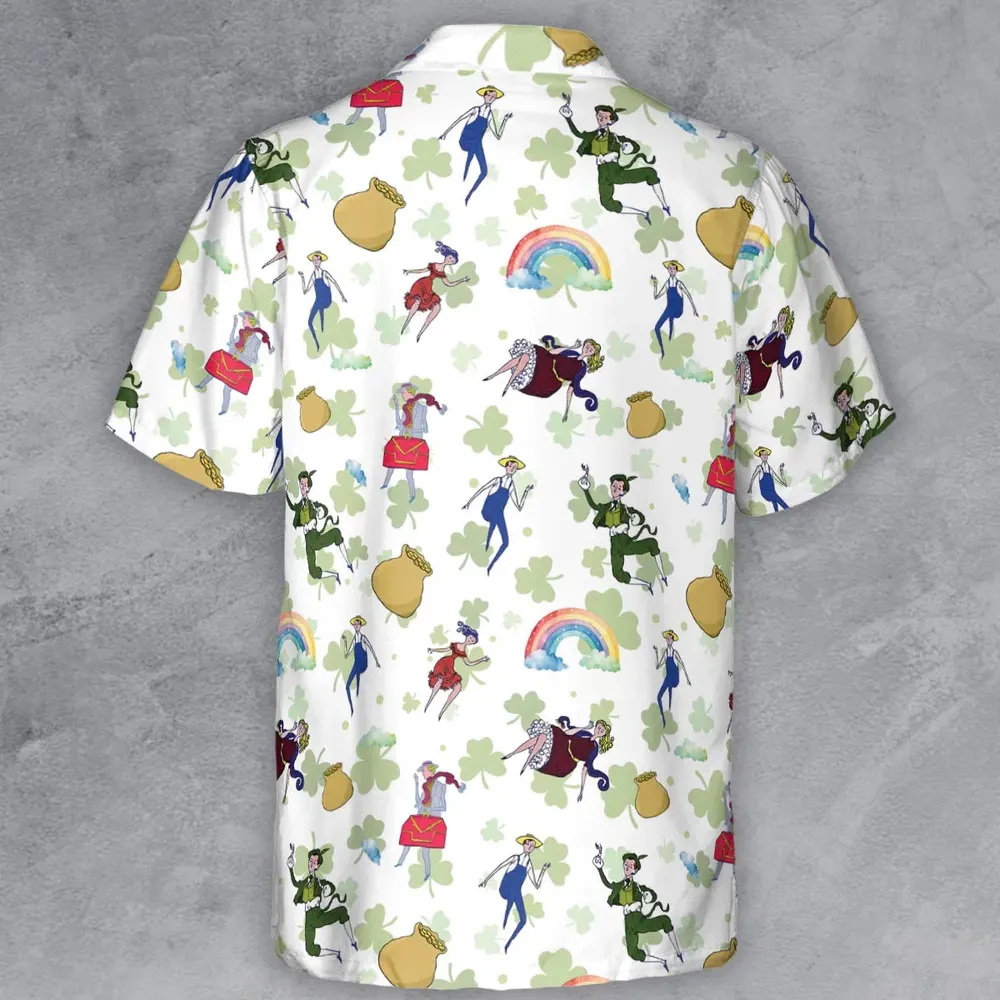 Irish Movie Finian’s Rainbow Characters Button Down Shirt - 3