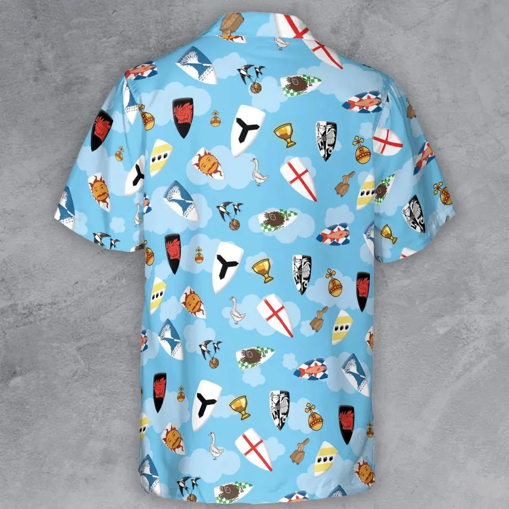 Coat Of Arms Monty Python and the Holy Grail Button Down Shirt - 3