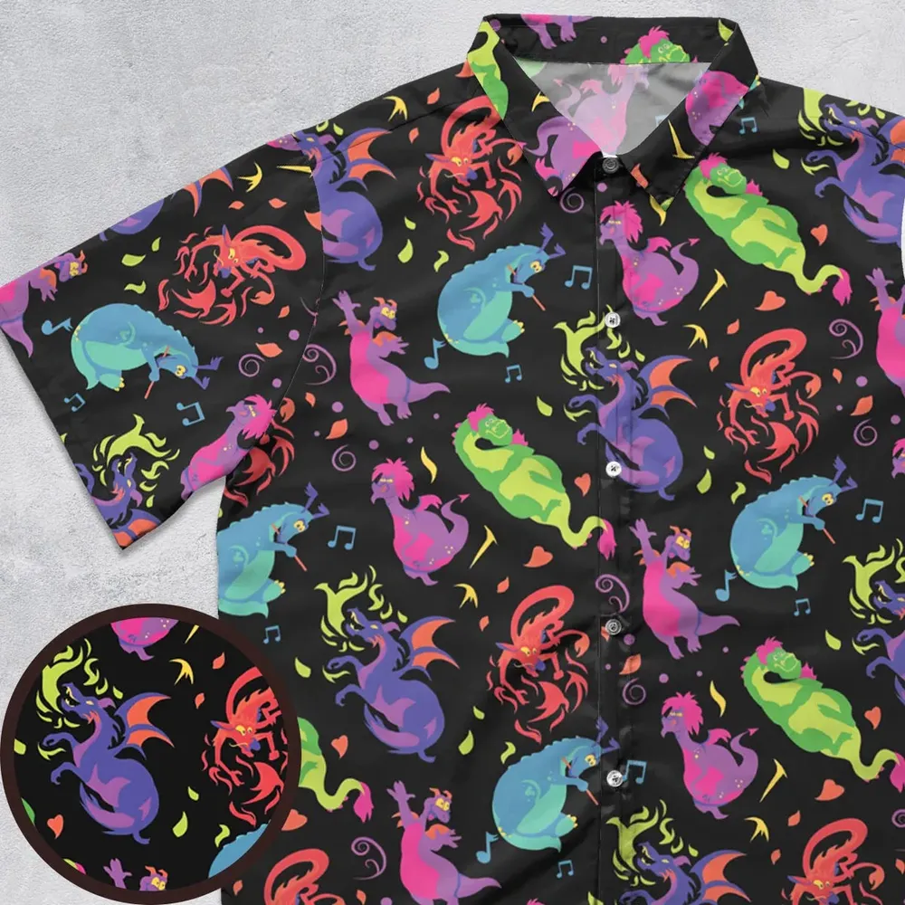 Classic Dragons Button Down Shirt - 1