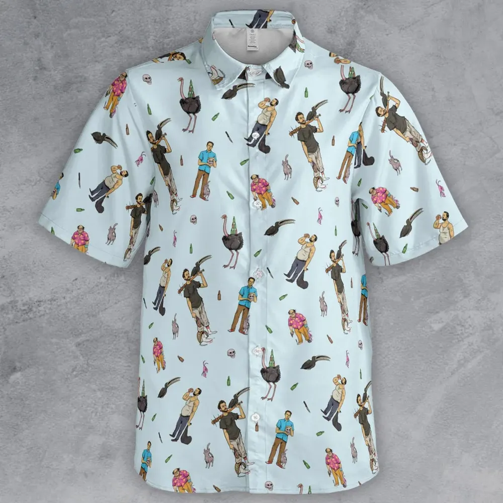 Count Duckula Characters Button Down Shirt - 2