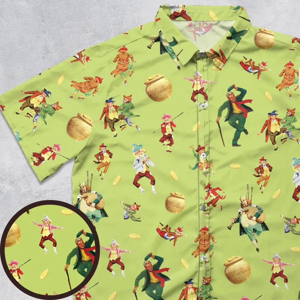 Irish Movie Darby O'Gill Characters Button Down Shirt - 1