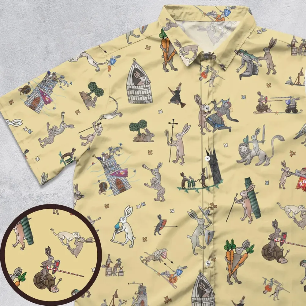 Killer Rabbit The Medieval Marginalia Button Down Shirt - 1