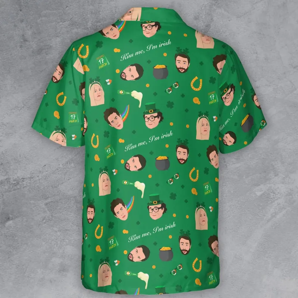 Kiss Me I'm Irish It's Always Sunny in Philadelphia Button Down Shirt - 3