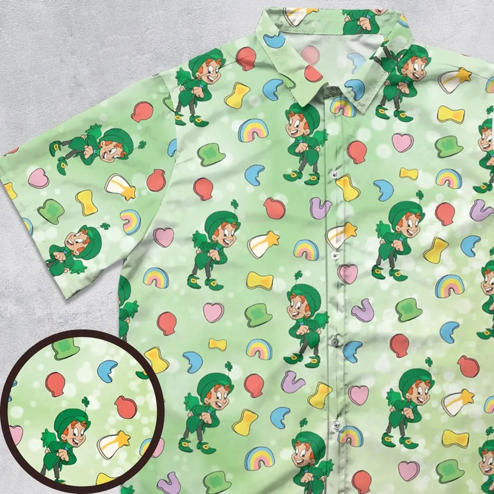 Lucky the Leprechaun Cereal Button Down Shirt - 1