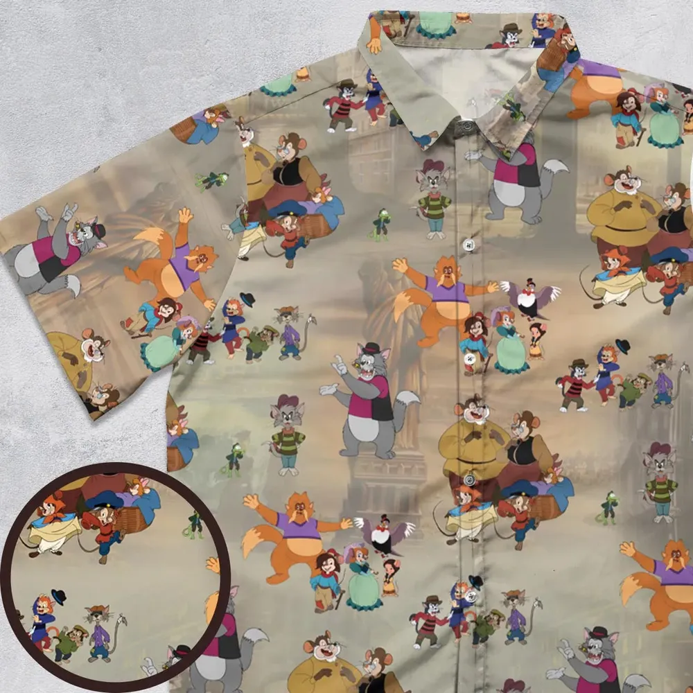 Somewhere Out There An American Tail Button Down Shirt - 1