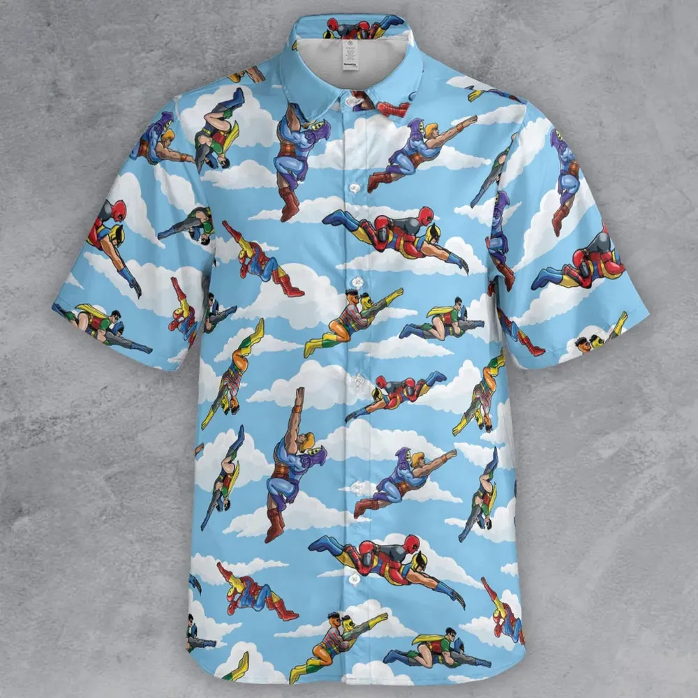 Parody Couples Duo Ambiguously Button Down Shirt - 2