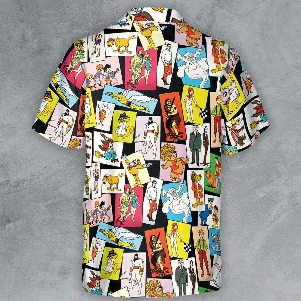 Back To The Day Old Cartoon Shows Button Down Shirt - 3