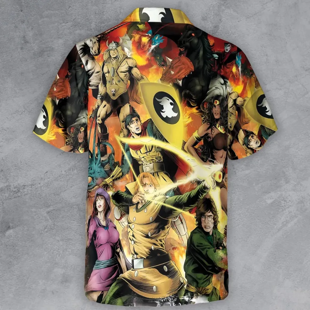 Great Power Dungeons Button Down Shirt - 3
