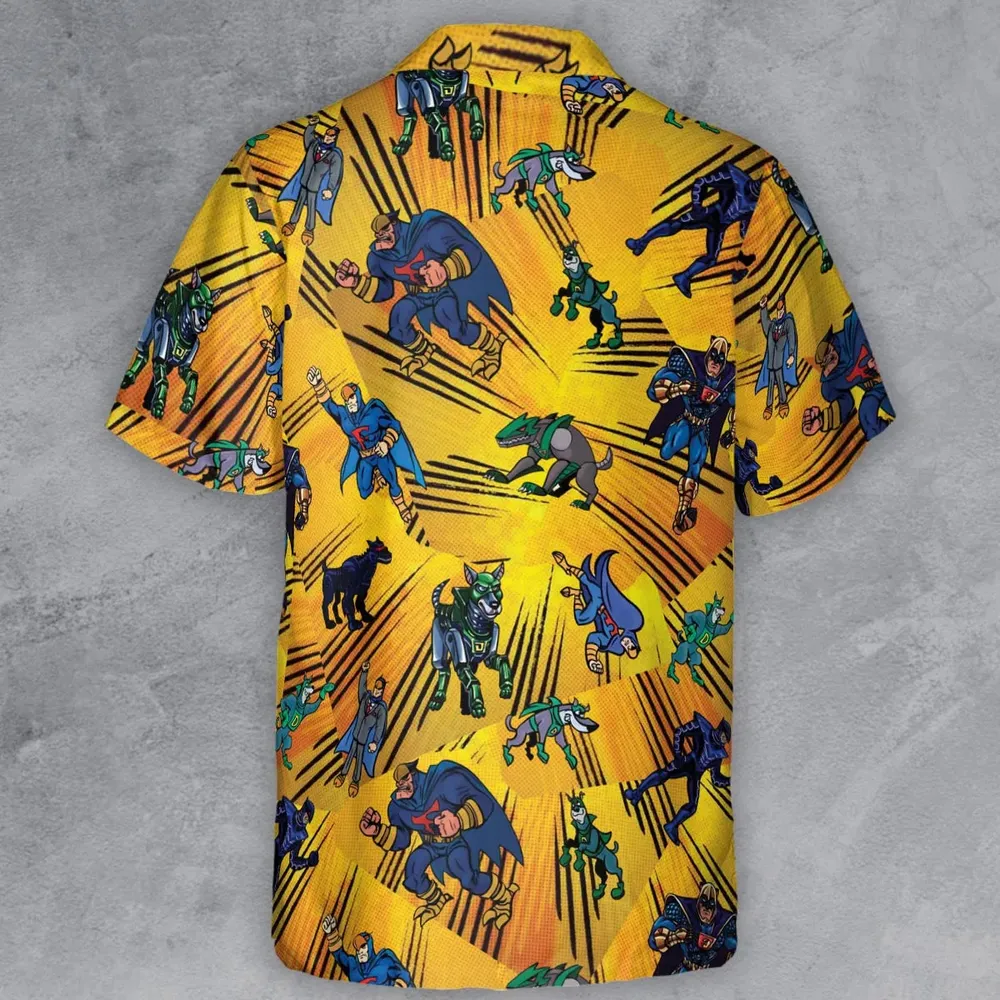 Blue Falcon and Dynomutt Button Down Shirt - 3