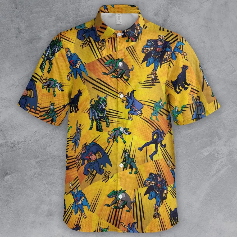 Blue Falcon and Dynomutt Button Down Shirt - 2