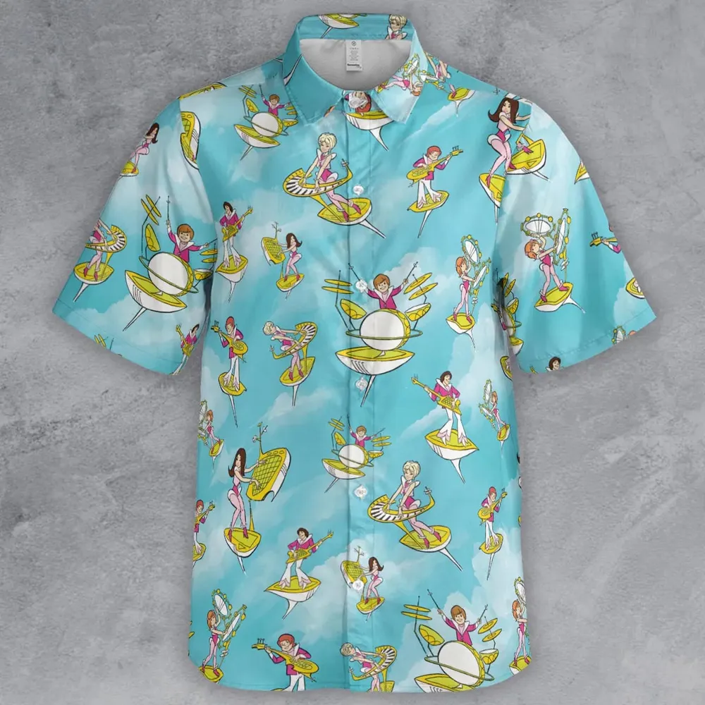The Partridge Family 2200 A.D. Characters Button Down Shirt - 2
