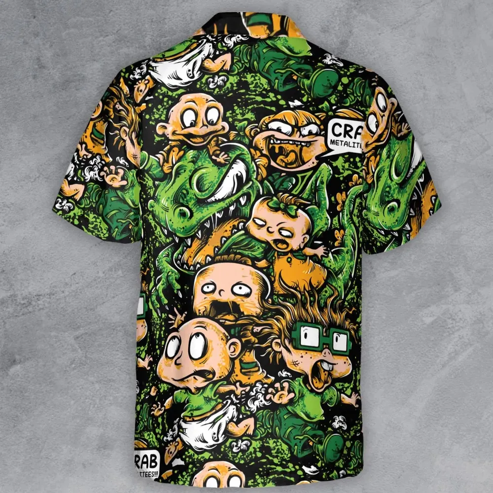 Old Skool Saturday Morning Rugrats Button Down Shirt - 3