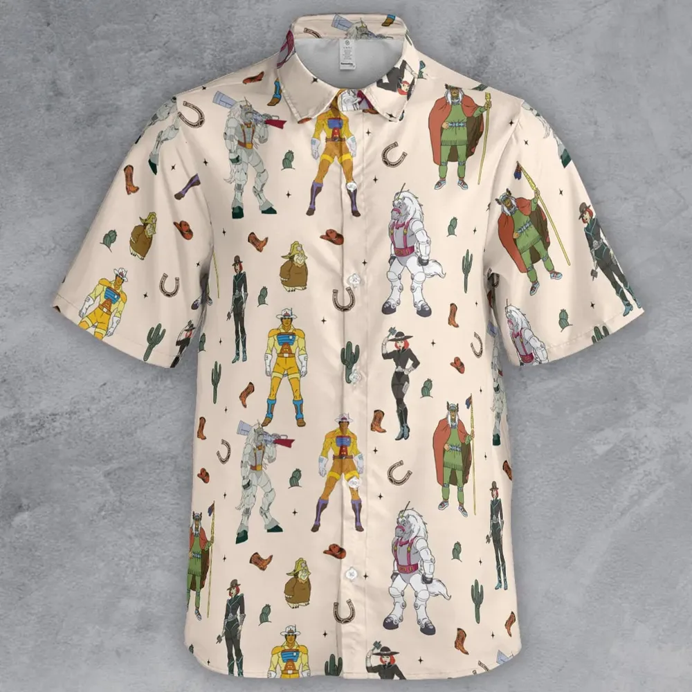 Western Bravestarr Characters Button Down Shirt - 2