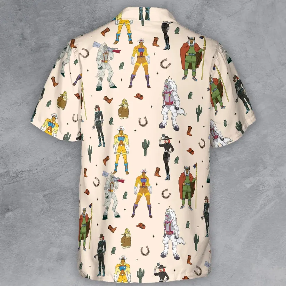 Western Bravestarr Characters Button Down Shirt - 3