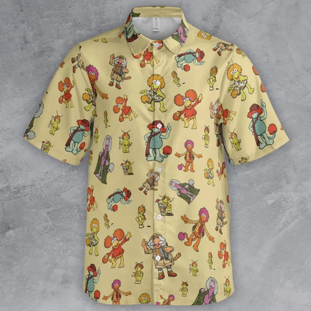 Fraggle Rock Characters Button Down Shirt - 2