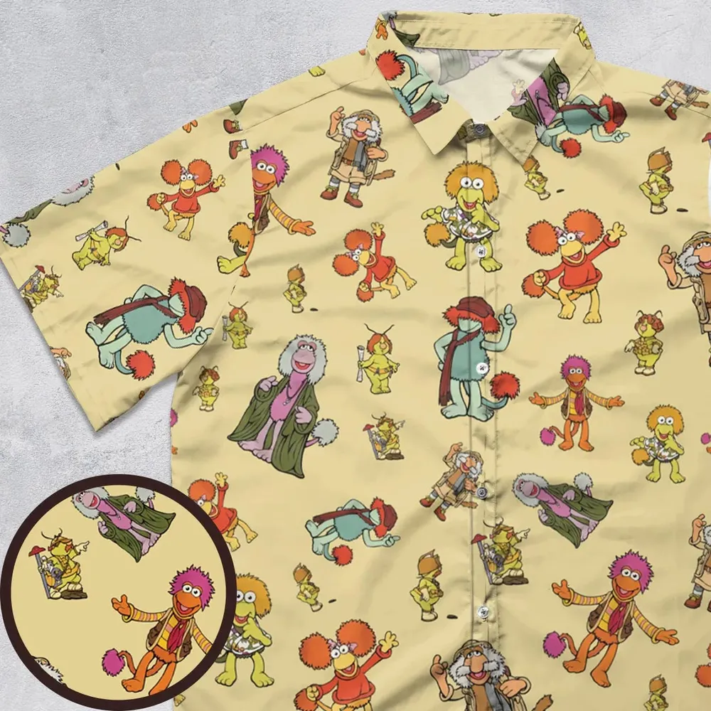 Fraggle Rock Characters Button Down Shirt - 1