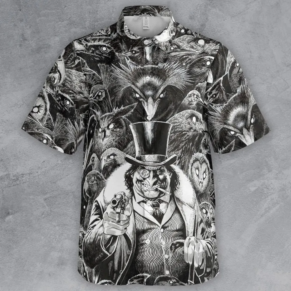 Umbrellas to Underworld Penguin Button Down Shirt - 2