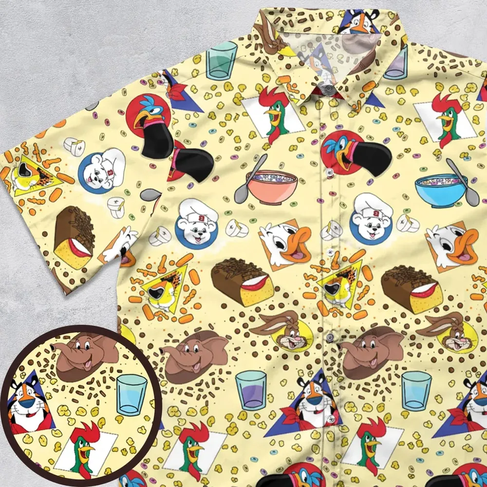 Bimbo Cheetos Cereal Mascot Button Down Shirt - 1