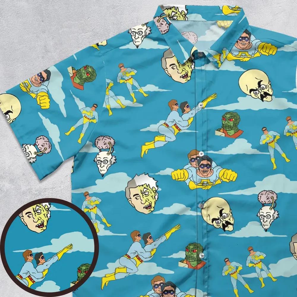 The Ambiguously Gay Duo Characters Patterns Button Down Shirt - 1