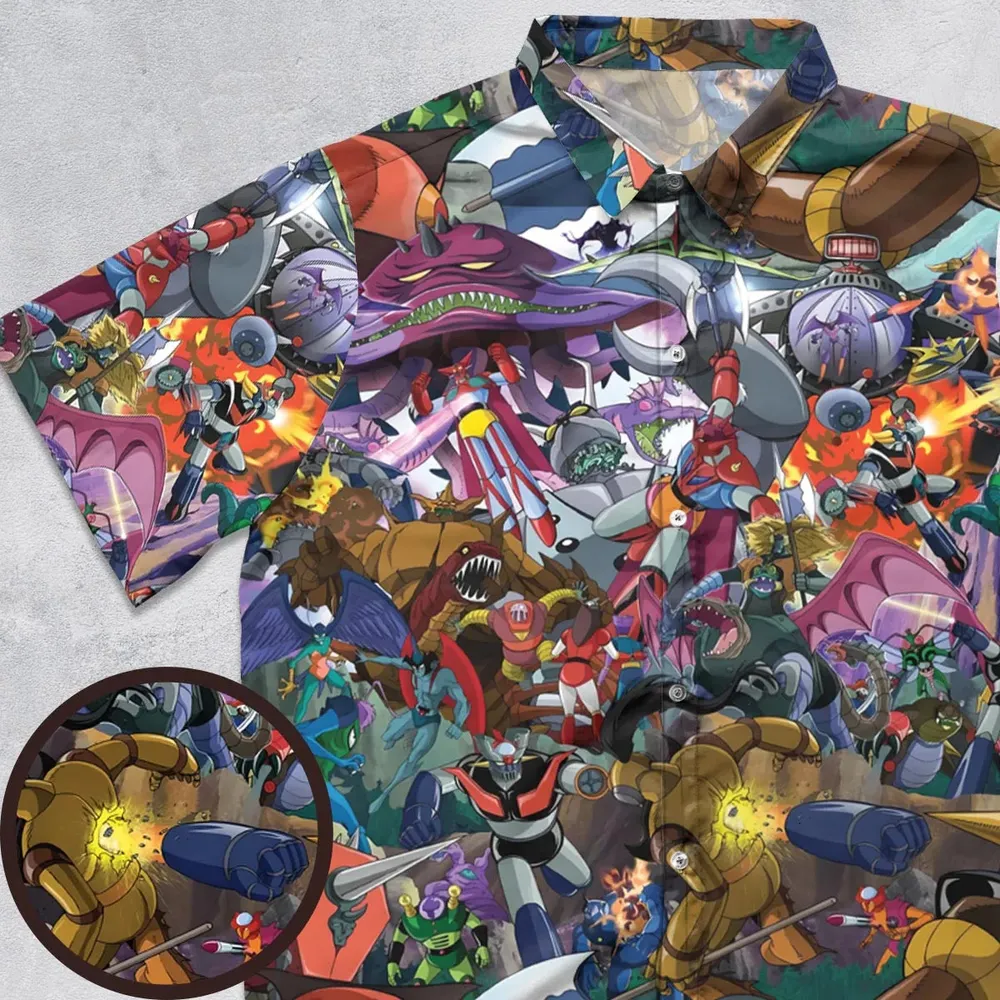 Shogun Warriors Battle Button Down Shirt - 1
