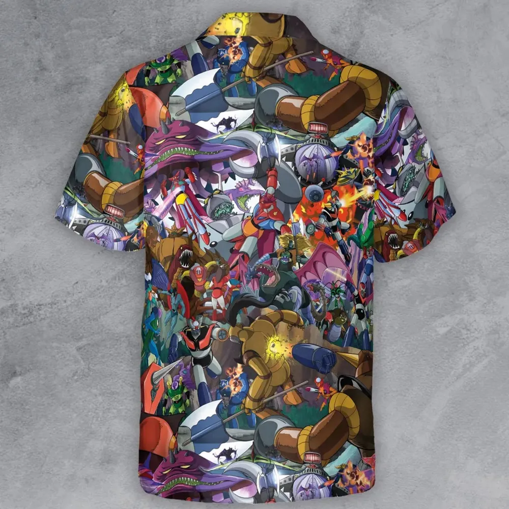 Shogun Warriors Battle Button Down Shirt - 3