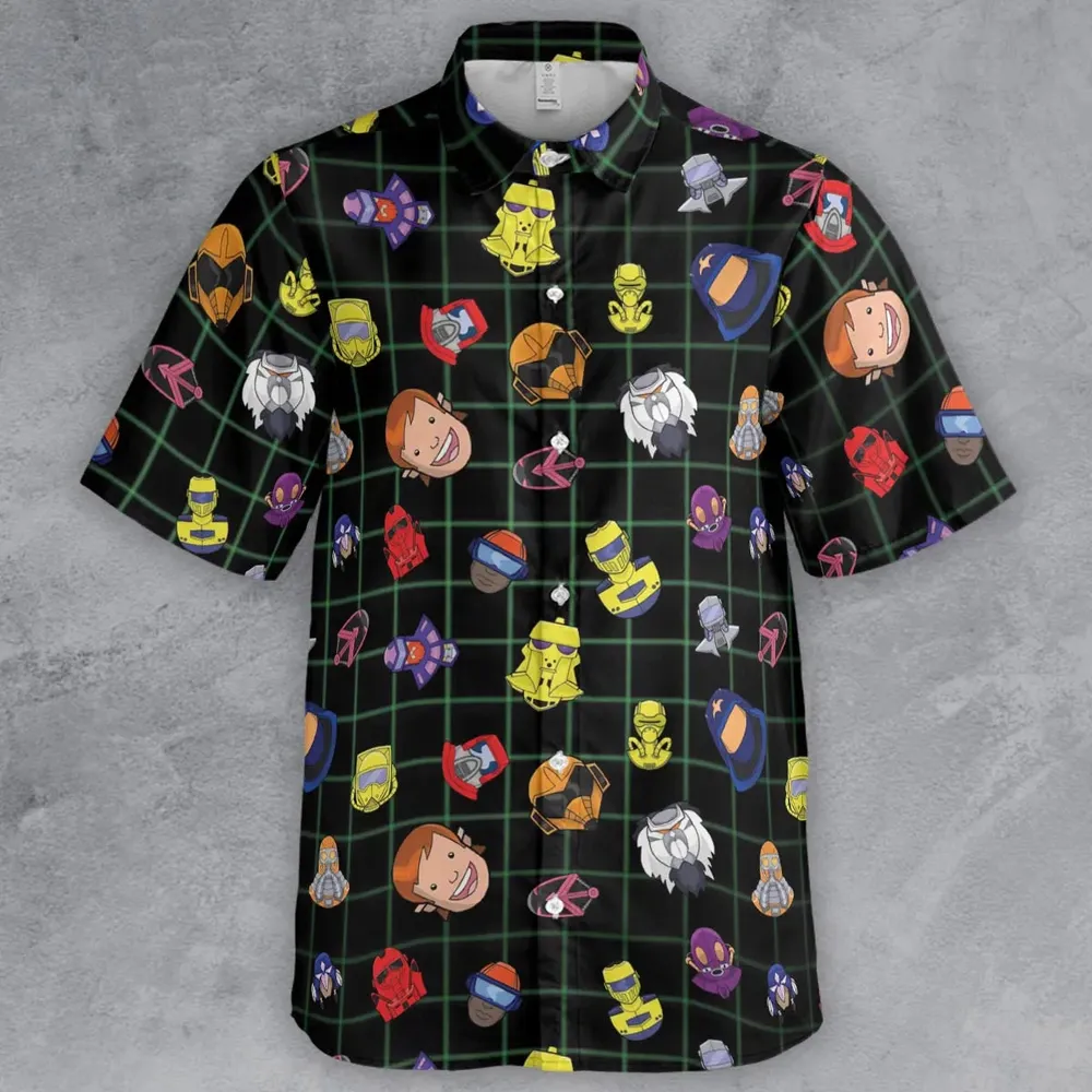 Retro 80s M.A.S.K Cartoon Button Down Shirt - 2