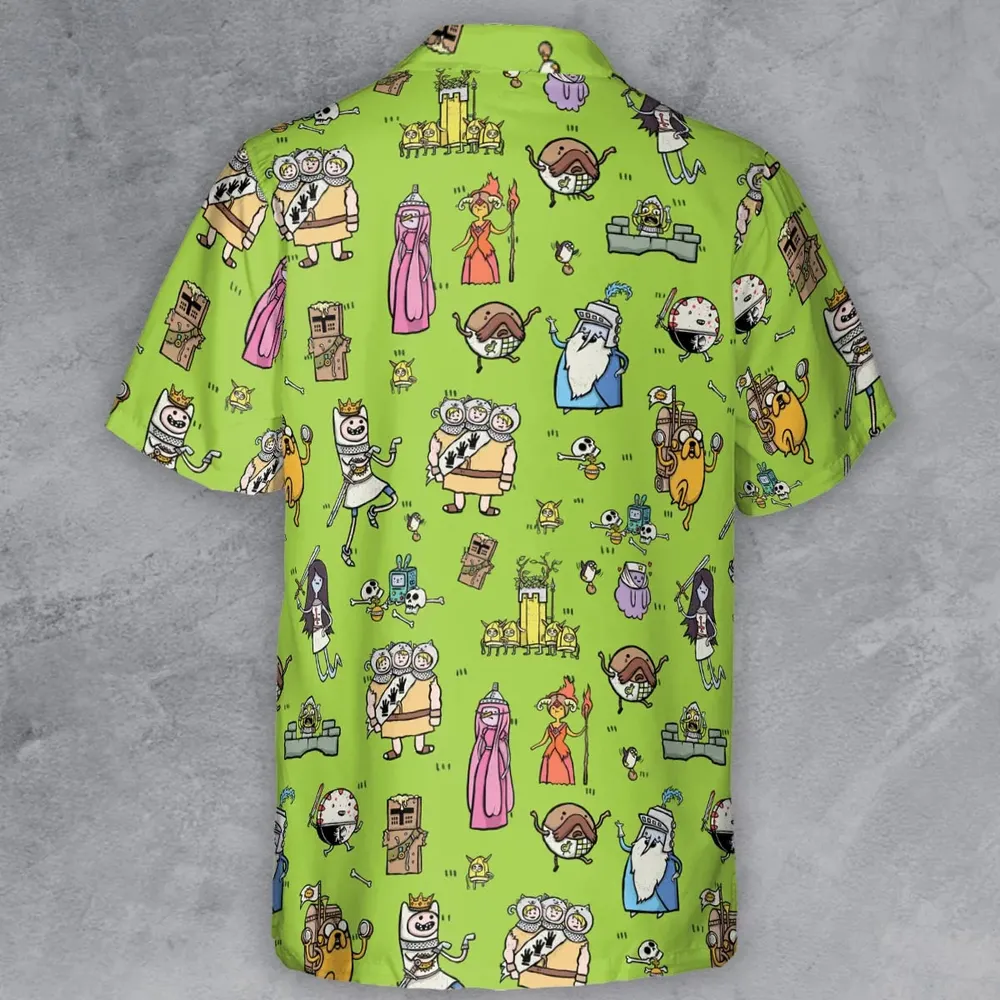 Finn Holy Adventure Adventure Time and Monty Python and the Holy Grail Button Down Shirt - 3