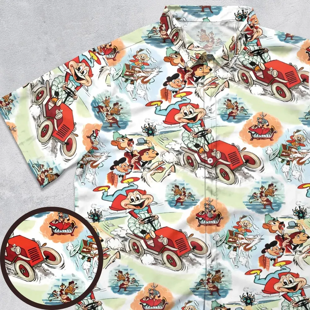 Wind in the Willows Characters Button Down Shirt - 1