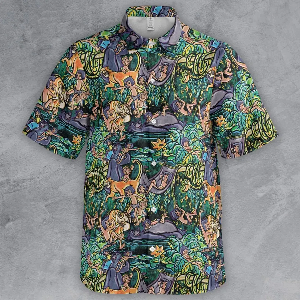 Best Friends Forever Mowgli and Baloo The Jungle Book Button Down Shirt - 2
