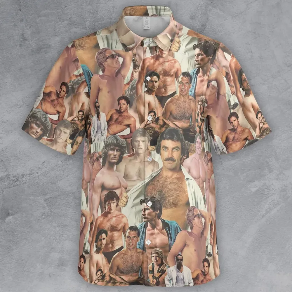 Vintage Hunks of The 80s Button Down Shirt - 2