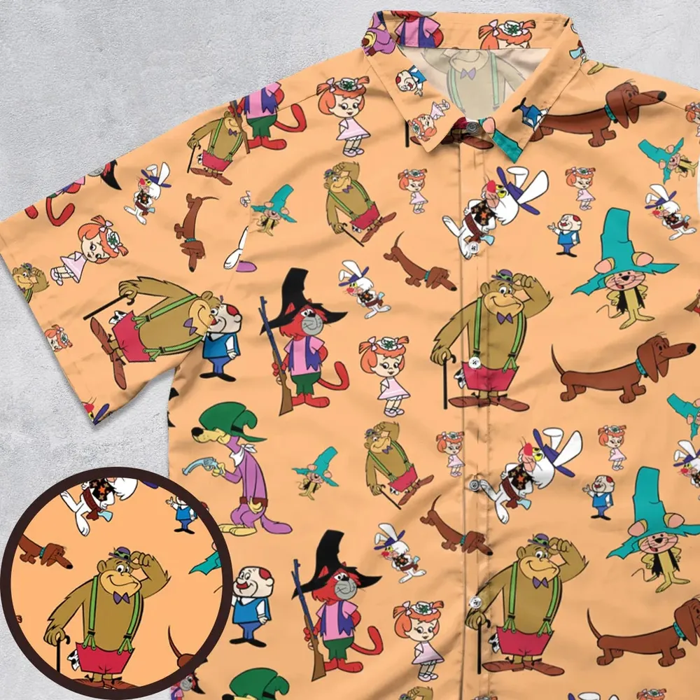 The Magilla Gorilla Show Characters Button Down Shirt - 1