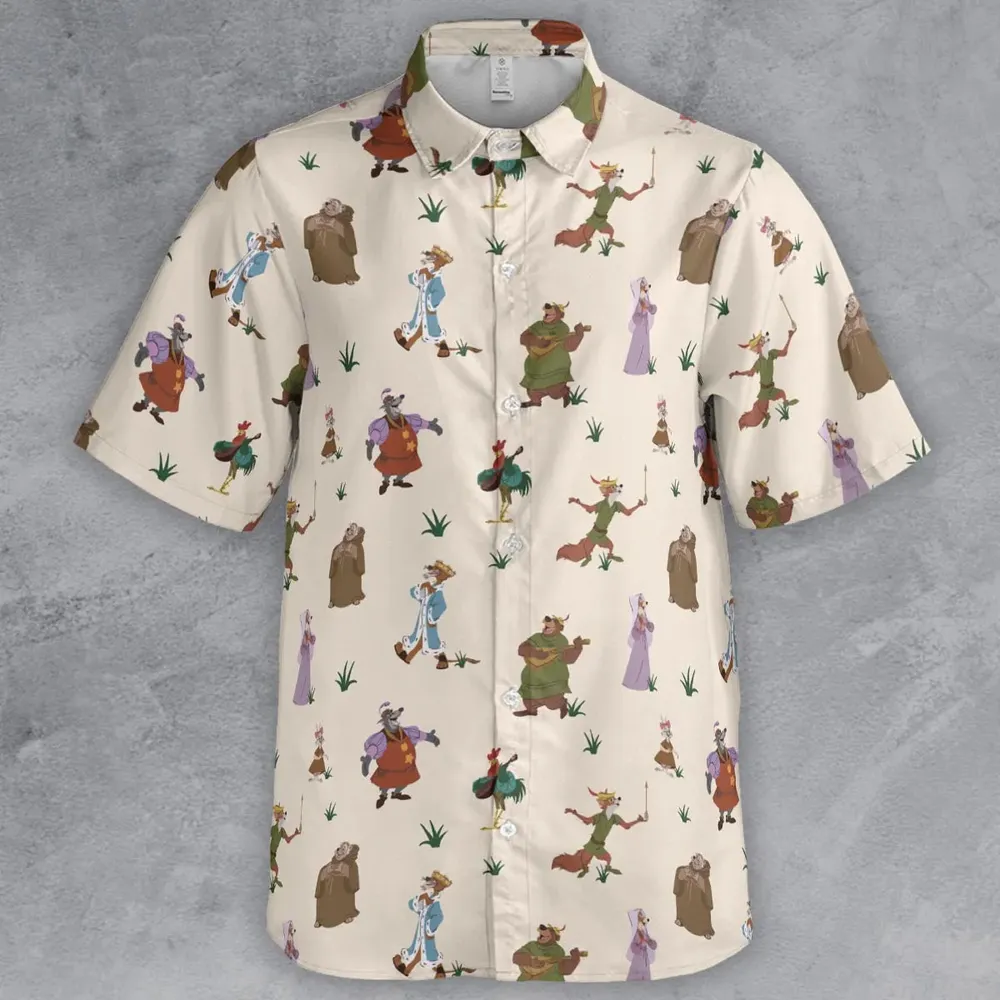 Oo-de-lally Robin Hood Characters Button Down Shirt - 2