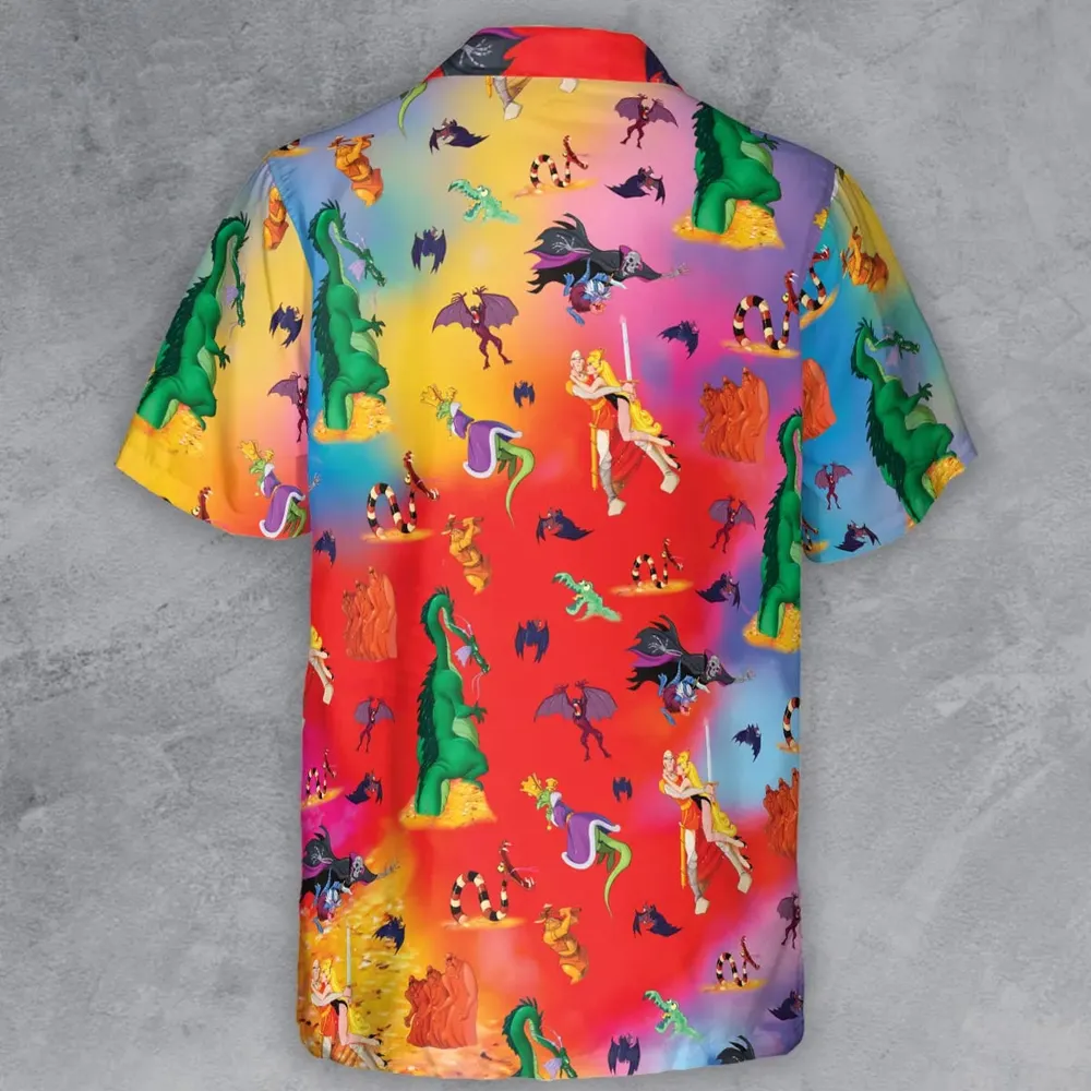 Dragon's Lair Characters Button Down Shirt - 3