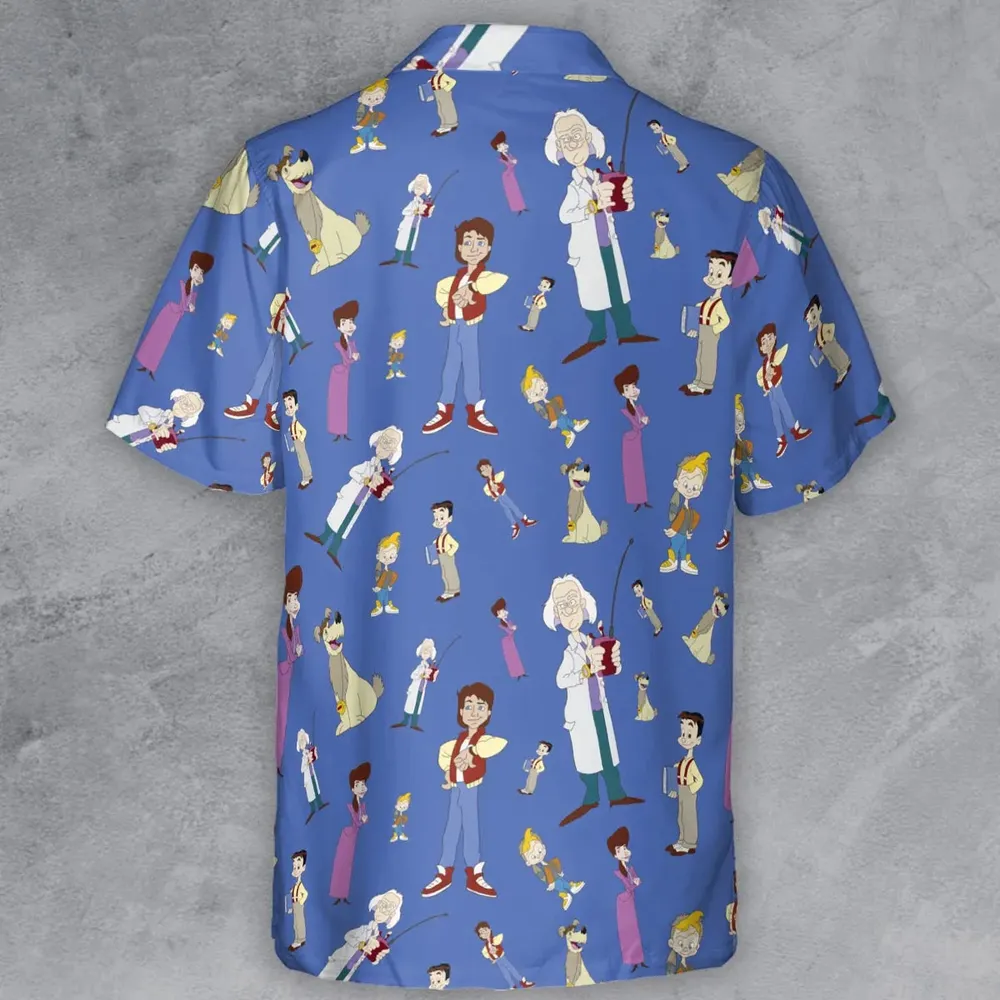 B2tf Cartoon Characters Seamless Button Down Shirt - 3