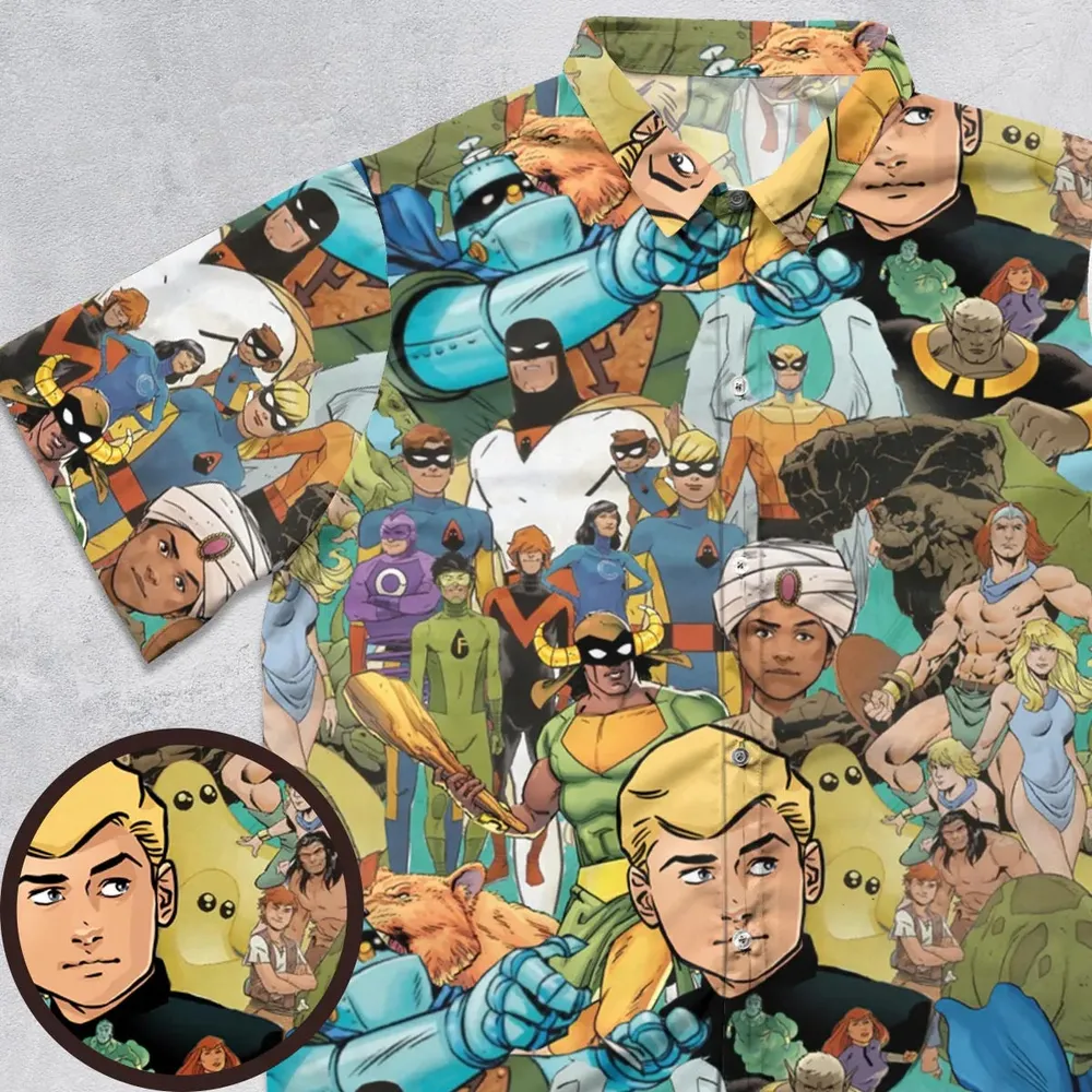 Futures Quest Heroes Button Down Shirt - 1