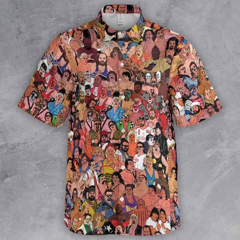 90s Professional Wrestlers Button Down Shirt - 2