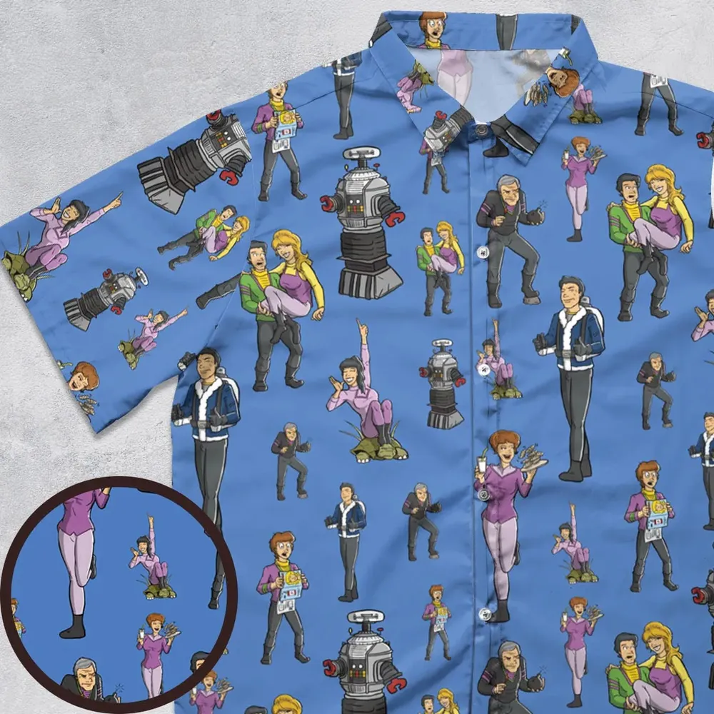 Lost In Space Characters Button Down Shirt - 1