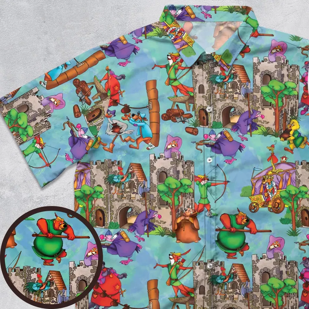 Steal From the Rich Robin Hood Button Down Shirt - 1