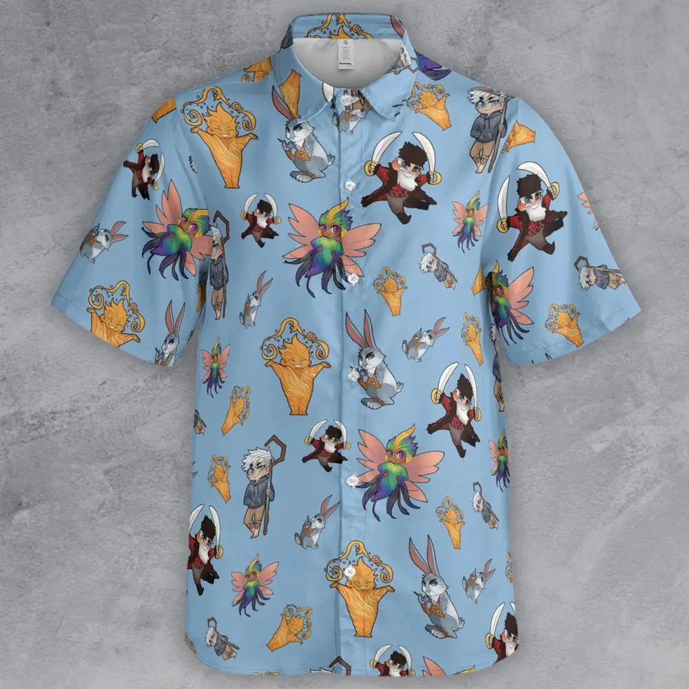 Rise of the Guardians Characters Button Down Shirt - 2